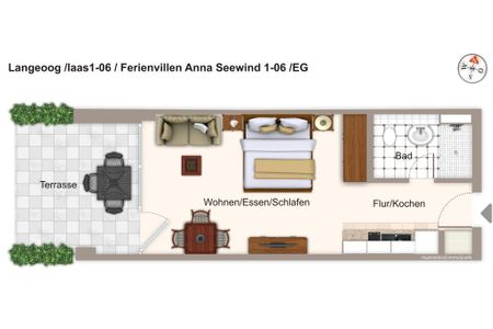 Apartmentvilla Anna See Apartmentvilla Anna See 1-06 Langeoog - Grundriss (Angaben ohne Gewähr)