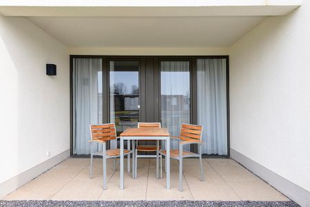 Deichhäuser Anna Küste Deichhäuser Anna Küste 3-12 Bensersiel - Terrasse mit Gartenmöbeln