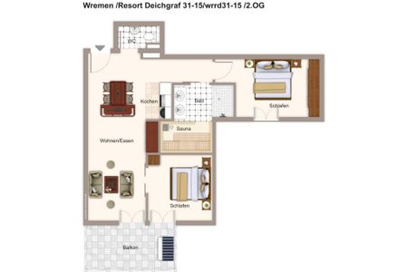 Resort Deichgraf Resort Deichgraf 31-15 Wremen - Grundriss