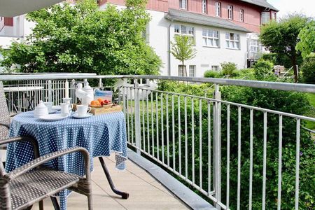 Seehof Seehof 214 Usedom - Balkon mit Gartenmöbeln