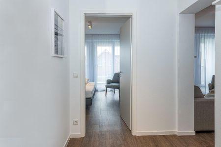 Deichhäuser Anna Küste Deichhäuser Anna Küste 7-21 Bensersiel - Flur mit Blick zum Schlafzimmer