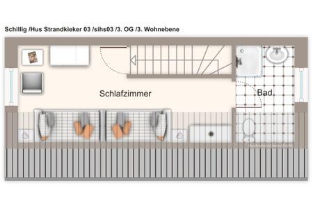 Hus Strandkieker Hus Strandkieker 03 Schillig - Grundriss