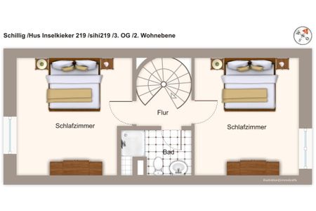 Hus Inselkieker Hus Inselkieker 219  Schillig - Grundriss