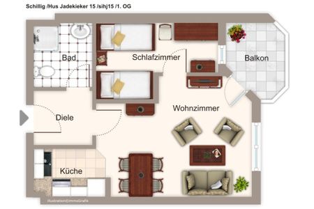 Hus Jadekieker Hus Jadekieker 15 Schillig - Grundriss