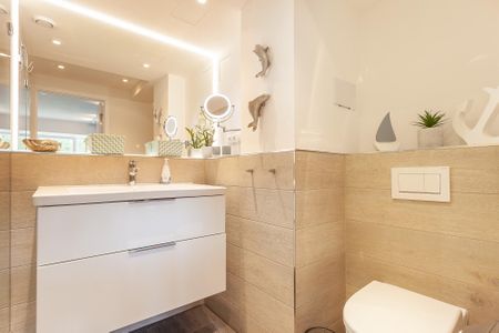 Haus Stubnitz Binz-Prora Haus Stubnitz "Meerzeit" 2.4 Rügen - Badezimmer mit Dusche