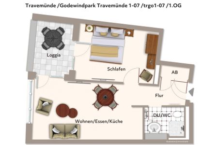 Godewindpark Travemünde Godewindpark Travemünde 1-07 Travemünde - Grundriss (Angaben ohne Gewähr)