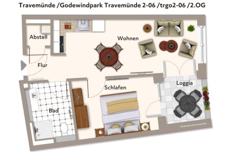 Godewindpark Travemünde Godewindpark Travemünde 2-06 Travemünde - Grundriss (Angaben ohne Gewähr)