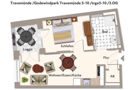 Godewindpark Travemünde Godewindpark Travemünde 3-10 Travemünde - Grundriss (Angaben ohne Gewähr)