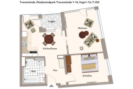 Godewindpark Travemünde Godewindpark Travemünde 1-16 Travemünde - Grundriss (Angaben ohne Gewähr)