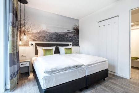 Apartmentanlage Meerblickvilla Apartmentanlage Meerblickvilla 0-01 Großenbrode - Schlafzimmer mit zwei Boxspringbetten - gbmv0-01 - Großenbrode
