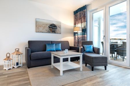 Apartmentanlage Meerblickvilla Apartmentanlage Meerblickvilla 2-18 Großenbrode - Wohn-/Essbereich mit Doppelschlafcouch