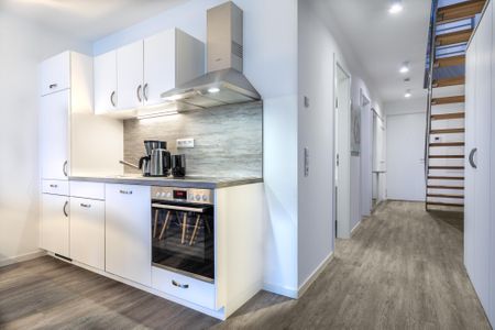 Apartmentanlage Meerblickvilla Apartmentanlage Meerblickvilla 3-35 Großenbrode - Offene Küche mit Geschirrspüler und Backofen
