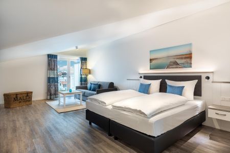 Apartmentanlage Meerblickvilla Apartmentanlage Meerblickvilla 3-35 Großenbrode - Galerie mit Boxspringbett