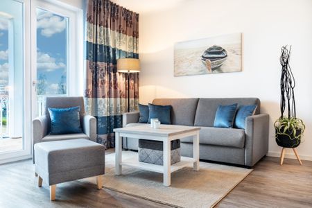 Apartmentanlage Meerblickvilla Apartmentanlage Meerblickvilla 1-06 Großenbrode - Wohn-/Essbereich mit Doppelschlafcouch