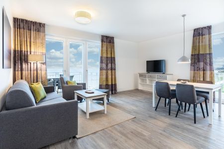 Apartmentanlage Meerblickvilla Apartmentanlage Meerblickvilla 2-22 Großenbrode - Wohn-/Essbereich mit Sitzgelegenheit