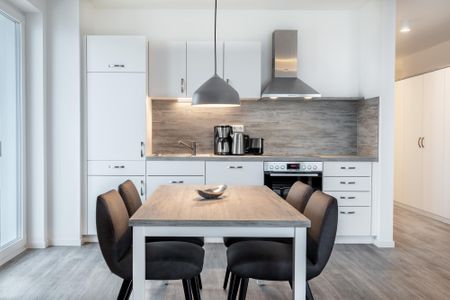 Apartmentanlage Meerblickvilla Apartmentanlage Meerblickvilla 2-22 Großenbrode - Wohn-/Essbereich mit Küchenzeile