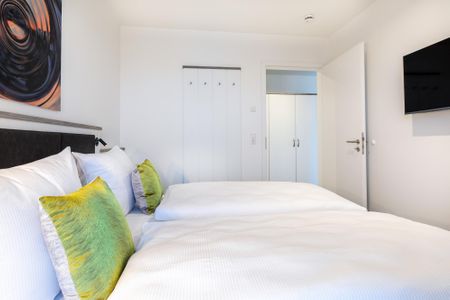 Apartmentanlage Meerblickvilla Apartmentanlage Meerblickvilla 2-22 Großenbrode - Schlafzimmer mit Boxspringbett