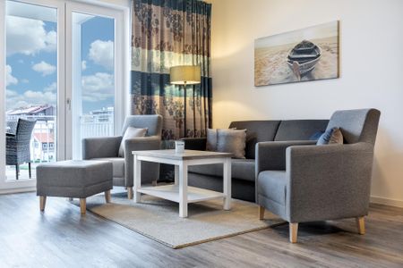 Apartmentanlage Meerblickvilla Apartmentanlage Meerblickvilla 3-34 Großenbrode - Wohn-/Essbereich mit Doppelschlafcouch