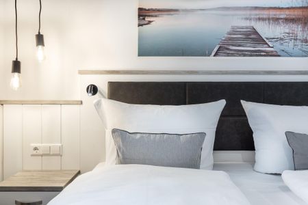 Apartmentanlage Meerblickvilla Apartmentanlage Meerblickvilla 3-39 Großenbrode - Schlafzimmer 1 mit Boxspringbett