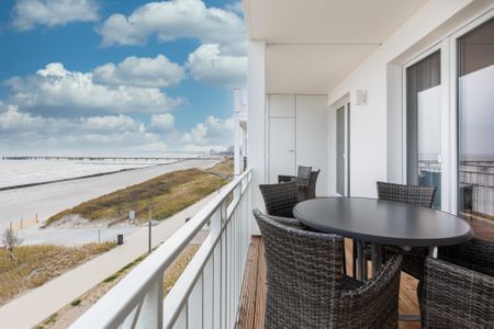 Apartmentanlage Meerblickvilla Apartmentanlage Meerblickvilla 3-38 Großenbrode - Balkon mit Gartenmöbeln