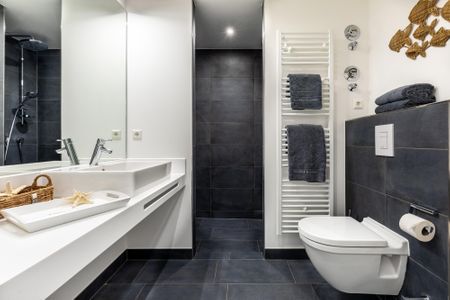 Apartmentanlage Meerblickvilla Apartmentanlage Meerblickvilla 1-15 Großenbrode - Badezimmer mit Waschtisch