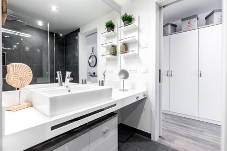 Apartmentanlage Meerblickvilla Apartmentanlage Meerblickvilla 1-07 Großenbrode - Badezimmer mit Waschtisch