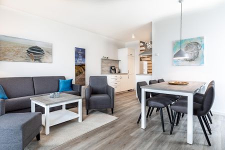 Apartmentanlage Meerblickvilla Apartmentanlage Meerblickvilla 3-45 Großenbrode - Wohn-/Essbereich mit Sitzgelegenheit