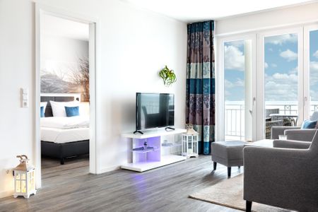 Apartmentanlage Meerblickvilla Apartmentanlage Meerblickvilla 2-25 Großenbrode - Wohn-/Essbereich mit Zugang zum Schlafzimmer