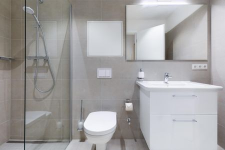 Ferienapartments am Krusespeicher Ferienapartments am Krusespeicher 2-15 Wismar - Badezimmer mit ebenerdiger Regendusche