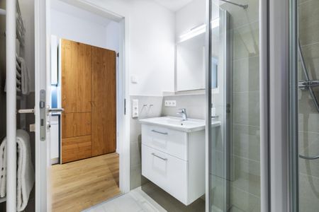 Ferienapartments am Krusespeicher Ferienapartments am Krusespeicher 2-17 Wismar - Badezimmer mit Waschtisch