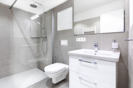 Ferienapartments am Krusespeicher Ferienapartments am Krusespeicher 2-18 Wismar - Badezimmer mit ebenerdiger Dusche
