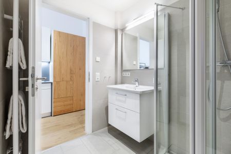Ferienapartments am Krusespeicher Ferienapartments am Krusespeicher 3-27 Wismar - Badezimmer mit Waschtisch