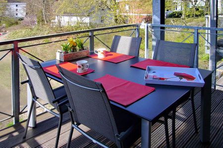 Villa Aegir Villa Aegir 112 Usedom - Balkon mit Gartenmöbeln