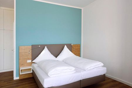 Aparthotel Anna Düne Aparthotel Anna Düne 0-03 Wangerooge - Schlafbereich mit Doppelbett