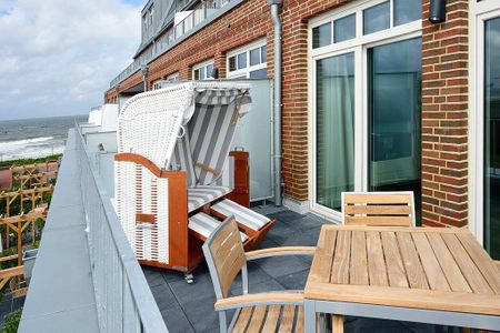 Aparthotel Anna Düne Aparthotel Anna Düne 1-13 Wangerooge - Balkon mit Strandkorb