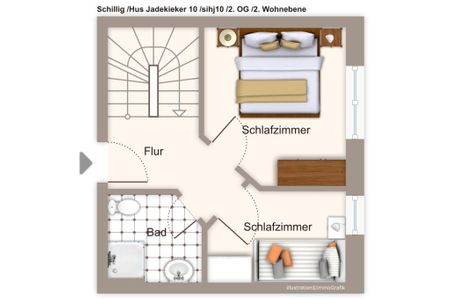 Hus Jadekieker Hus Jadekieker 10 Schillig - Grundriss