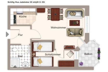 Hus Jadekieker Hus Jadekieker 20 Schillig - Grundriss