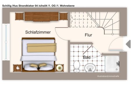 Hus Strandkieker Hus Strandkieker 04 Schillig - Grundriss