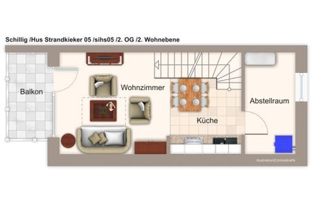 Hus Strandkieker Hus Strandkieker 05 Schillig - Grundriss