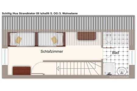 Hus Strandkieker Hus Strandkieker 09 Schillig - Grundriss