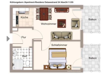 Apartment-Residenz Ostseestrand Apartment-Residenz Ostseestrand 24 Kühlungsborn - Grundriss