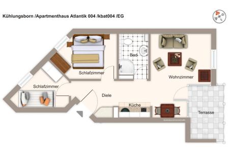 Apartmenthaus Atlantik Apartmenthaus Atlantik 004 Kühlungsborn - Grundriss