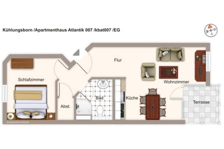 Apartmenthaus Atlantik Apartmenthaus Atlantik 007 Kühlungsborn - Grundriss
