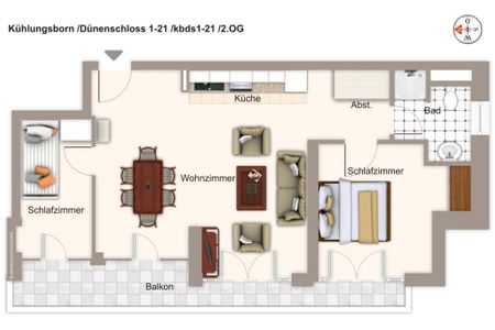 Dünenschloss Dünenschloss 1-21 Kühlungsborn - Grundriss