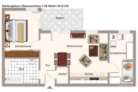 Dünenschloss Dünenschloss 1-30 Kühlungsborn - Grundriss
