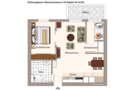 Dünenschloss Dünenschloss 2-16 Kühlungsborn - Grundriss