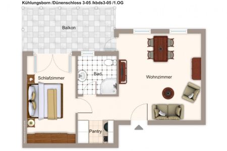 Dünenschloss Dünenschloss 3-05 Kühlungsborn - Grundriss