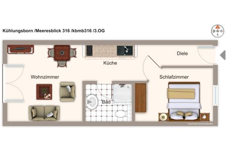 Meeresblick Meeresblick 316 Kühlungsborn - Grundriss