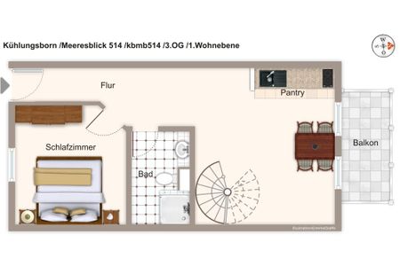 Meeresblick Meeresblick 514 Kühlungsborn - Grundriss