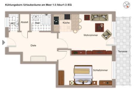 Urlaubsräume am Meer Urlaubsräume am Meer 1-3 Kühlungsborn - Grundriss
